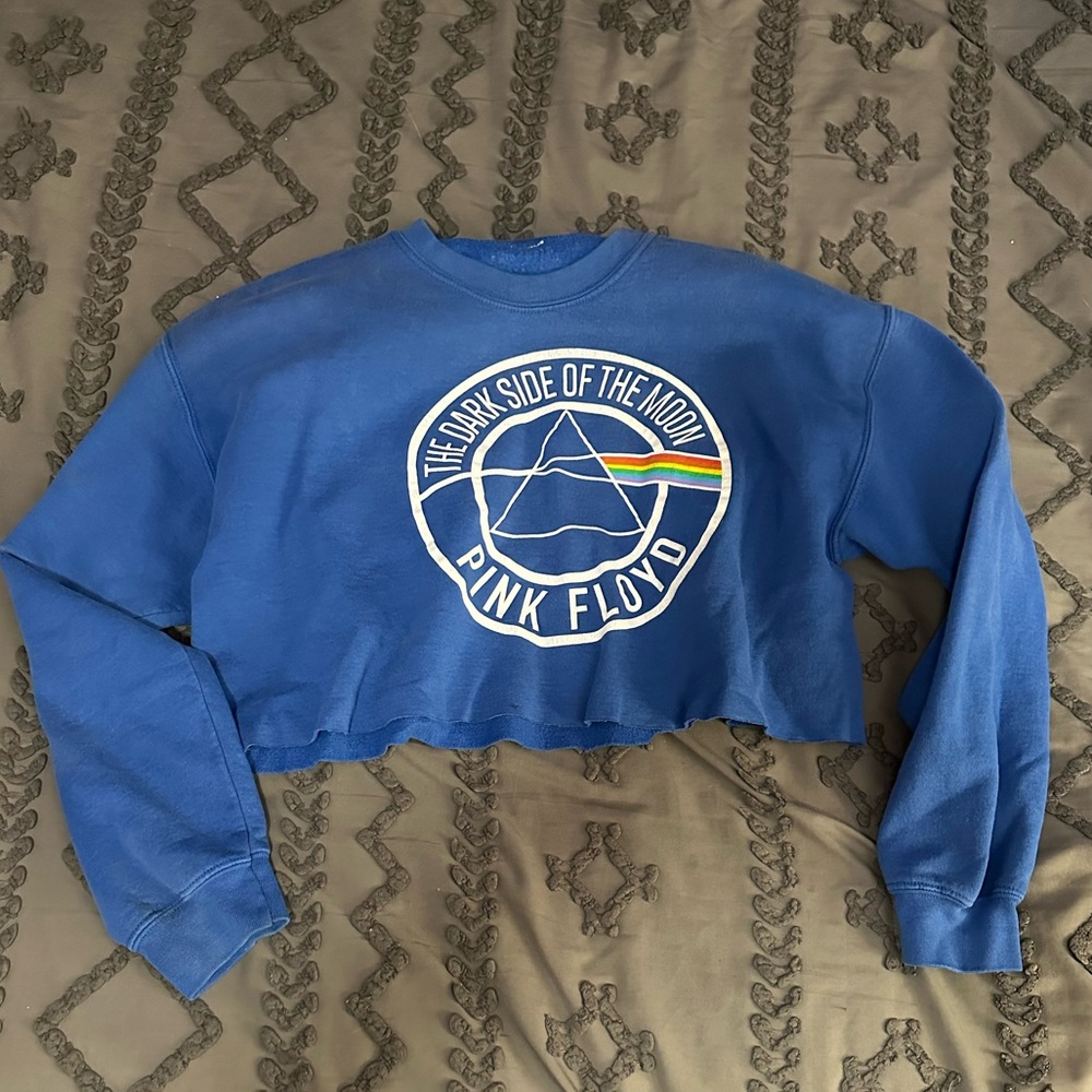 Pink Floyd Crop Sweatshirt Size Medium